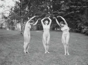 Elizabeth Duncan dancers and children, 1929 Creator: Arnold Genthe