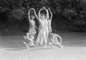 Phantoms Prints: Elizabeth Duncan dancers and children, 1941 Creator: Arnold Genthe