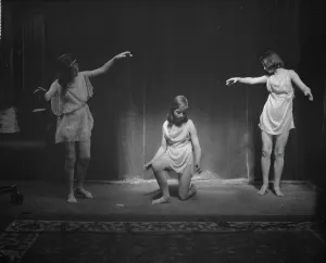 Stage Lighting Prints: Elizabeth Duncan dancers and children, 1929 Creator: Arnold Genthe