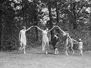 Elizabeth Duncan dancers and children, 1929 Creator: Arnold Genthe
