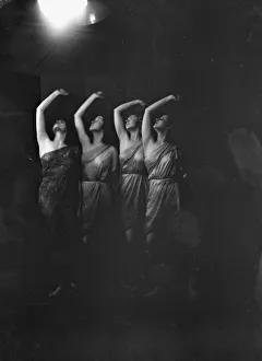 Stage Lighting Prints: Elizabeth Duncan dancers and children, 1931 Creator: Arnold Genthe