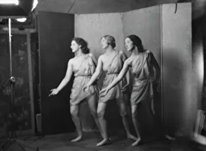 Identical Prints: Elizabeth Duncan dancers and children, 1931 Creator: Arnold Genthe