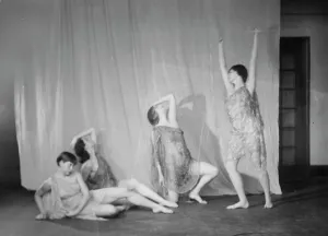 Shock Prints: Elizabeth Duncan dancers and children, 1932 Creator: Arnold Genthe