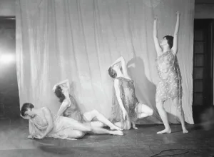 Shock Prints: Elizabeth Duncan dancers and children, 1932 Creator: Arnold Genthe