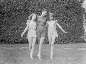 Reassuring Prints: Elizabeth Duncan dancers and children, 1941 Creator: Arnold Genthe
