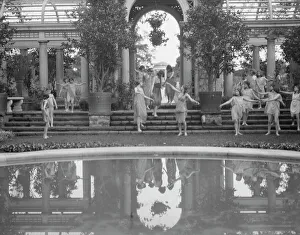 Duncan Elizabeth Prints: Elizabeth Duncan dancers and children, between 1916 and 1941. Creator: Arnold Genthe