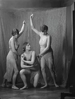 Duncan Elizabeth Prints: Elizabeth Duncan dancers and children, between 1916 and 1941. Creator: Arnold Genthe