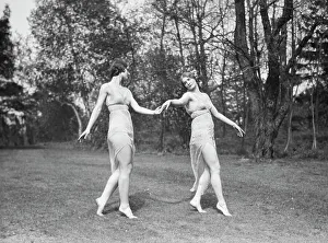 Duncan Elizabeth Prints: Elizabeth Duncan dancers and children, 1929 Creator: Arnold Genthe