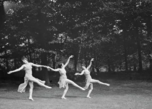 Duncan Elizabeth Prints: Elizabeth Duncan dancers and children, 1929 Creator: Arnold Genthe