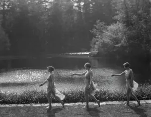 Duncan Elizabeth Prints: Elizabeth Duncan dancers and children, between 1916 and 1941. Creator: Arnold Genthe