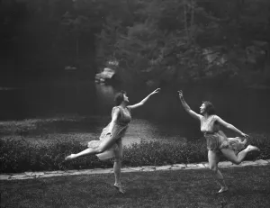 Duncan Elizabeth Prints: Elizabeth Duncan dancers and children, between 1916 and 1941. Creator: Arnold Genthe