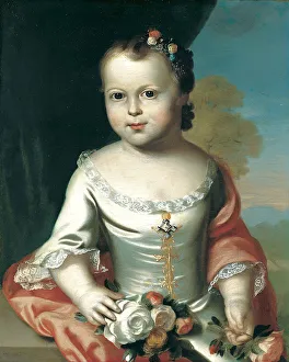 Copley John Singleton Prints: Elizabeth Greenleaf, 1753-54. Creator: John Singleton Copley