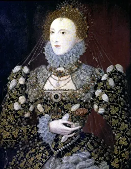 Elizabeth I, Queen of England and Ireland, 1575. Artist: Nicholas Hilliard