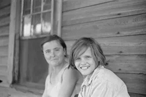 Siblings Prints: Elizabeth and Ida Ruth Tengle, Hale County, Alabama, 1936. Creator: Walker Evans