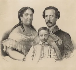 Elizabeth II (1830-1904), Queen of Spain from 1833-1868, with her husband, King consort D Elizabeth II (1830-1904), Queen of Spain from 1833-1868, with her husband, King consort D