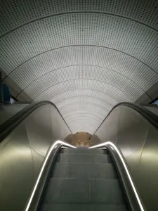 Elizabeth Line, Liverpool St, London, UK, May 2022. Creator: Ethel Davies