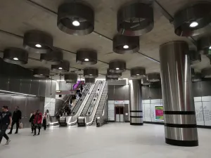 Elizabeth Line, Tottenham Ct Rd, London, UK, May 2022. Creator: Ethel Davies