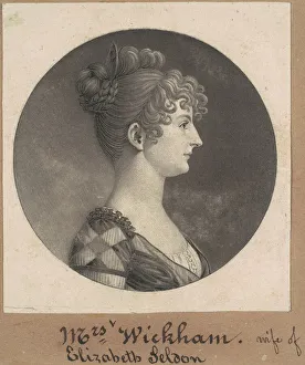 Elizabeth Selden McClurg Wickham, 1808. Creator: Charles Balthazar Julien Fé Elizabeth Selden McClurg Wickham, 1808. Creator: Charles Balthazar Julien Fé