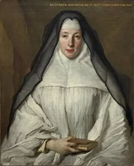 Abbess Collection: Elizabeth Throckmorton, Canoness of the Order of the Dames Augustines Anglaises, 1729