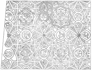 Red Lion Inn Prints: Elizabethan Ceiling at the Red Lion Inn