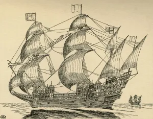 An Elizabethan Galleon, (1931). Artist: Charles Henry Bourne Quennell