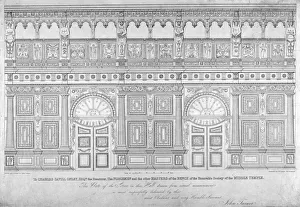 Elizabethan oak screen, Middle Temple Hall, City of London, 1828