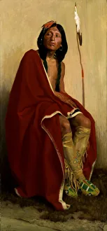 Plait Prints: Elk-Foot of the Taos Tribe, 1909. Creator: Eanger Irving Couse