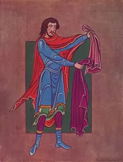 Elkanah from the St. Eadmundsbury Bible, c1135 (1927). Artist: Master Hugo
