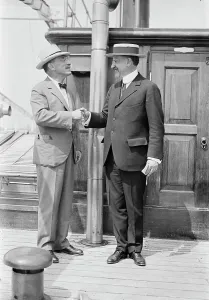 Diplomatic Prints: Elkus and Morgenthau, 1916. Creator: Bain News Service