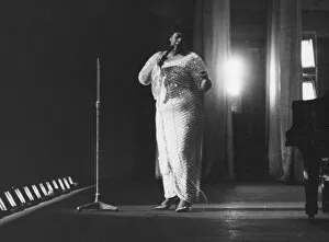 Vocalist Collection: Ella Fitzgerald, London, 1963. Creator: Brian Foskett