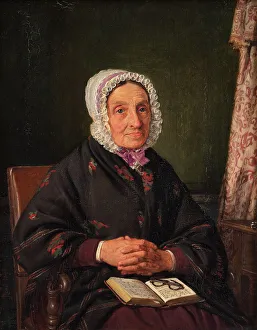 Jorgen Pedersen Roed Prints: Ellen Roed, née Jensen, the artist's mother, 1849. Creator: Jorgen Pedersen Roed