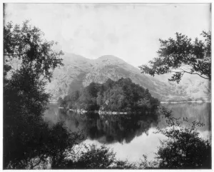 Ellens Isle, Loch Katrine, Scotland, late 19th century. Artist: John L Stoddard