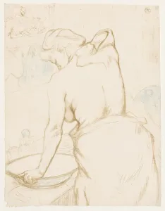 Post Impression Prints: Elles: The Toilet, 1896. Creator: Henri de Toulouse-Lautrec (French, 1864-1901)