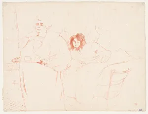 1864 1901 Prints: Elles: Woman Carrying a Tray, Mme