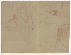 Post Impression Prints: Elles: Woman Lying on Her Back, 1896