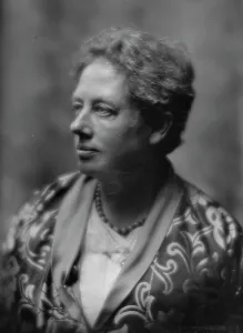 Short Hair Prints: Ellis, Havelock, Mrs. portrait photograph, 1914. Creator: Arnold Genthe