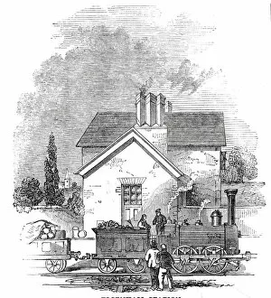 Elsenham Station, 1845. Creator: Unknown