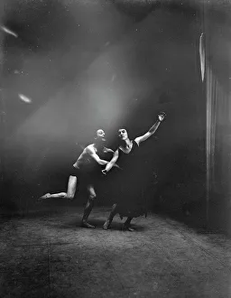 Stage Lighting Prints: Elsie Dufour dancers, between 1918 and 1920. Creator: Arnold Genthe