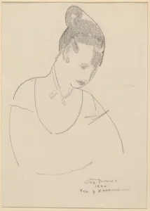 Elsie Speicher [verso], 1920. Creator: George Wesley Bellows