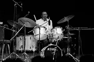 Elvin Prints: Elvin Jones, Fairfield Halls, Croydon, Surrey, November, 1987. Artist: Brian O Connor