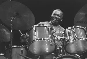Drummer Prints: Elvin Jones, London, 1990. Creator: Brian Foskett