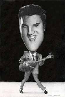 Facial Expression Gallery: Elvis Presley. Creator: Dan Springer