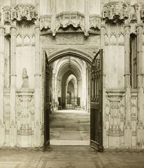 Ely Cathedral: From Br. Wests Chapel into South Choir Aisle, c. 1891