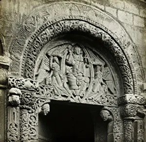 Ely Cathedral: Carving Over Prior's Door, 1891. Creator: Frederick Henry Evans Ely Cathedral: Carving Over Prior's Door, 1891. Creator: Frederick Henry Evans