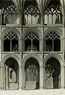 Ely Cathedral: Choir from an Engraving, c. 1891. Creator: Frederick Henry Evans