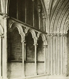 Evans Frederick Henry Hon Frps Prints: Ely Cathedral: Galilee Porch, details, c. 1891. Creator: Frederick Henry Evans