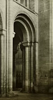 Ely Cathedral: Nave, Southwest Corner, c. 1891. Creator: Frederick Henry Evans