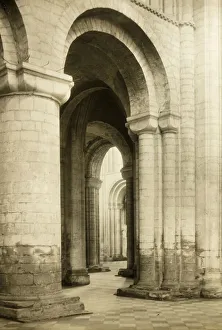 Evans Frederick Henry Hon Frps Prints: Ely Cathedral: North Transept into North Aisle, c. 1891. Creator: Frederick Henry Evans