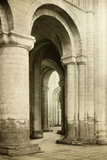 Ely Cathedral: North Transept into North Aisle, c. 1891. Creator: Frederick Henry Evans