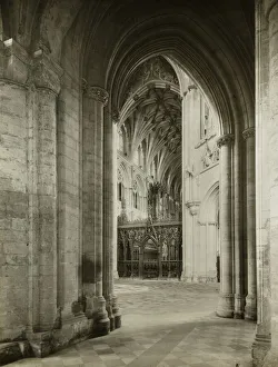 Evans Frederick Henry Hon Frps Prints: Ely Cathedral: Octagon from South Aisle, c. 1891. Creator: Frederick Henry Evans